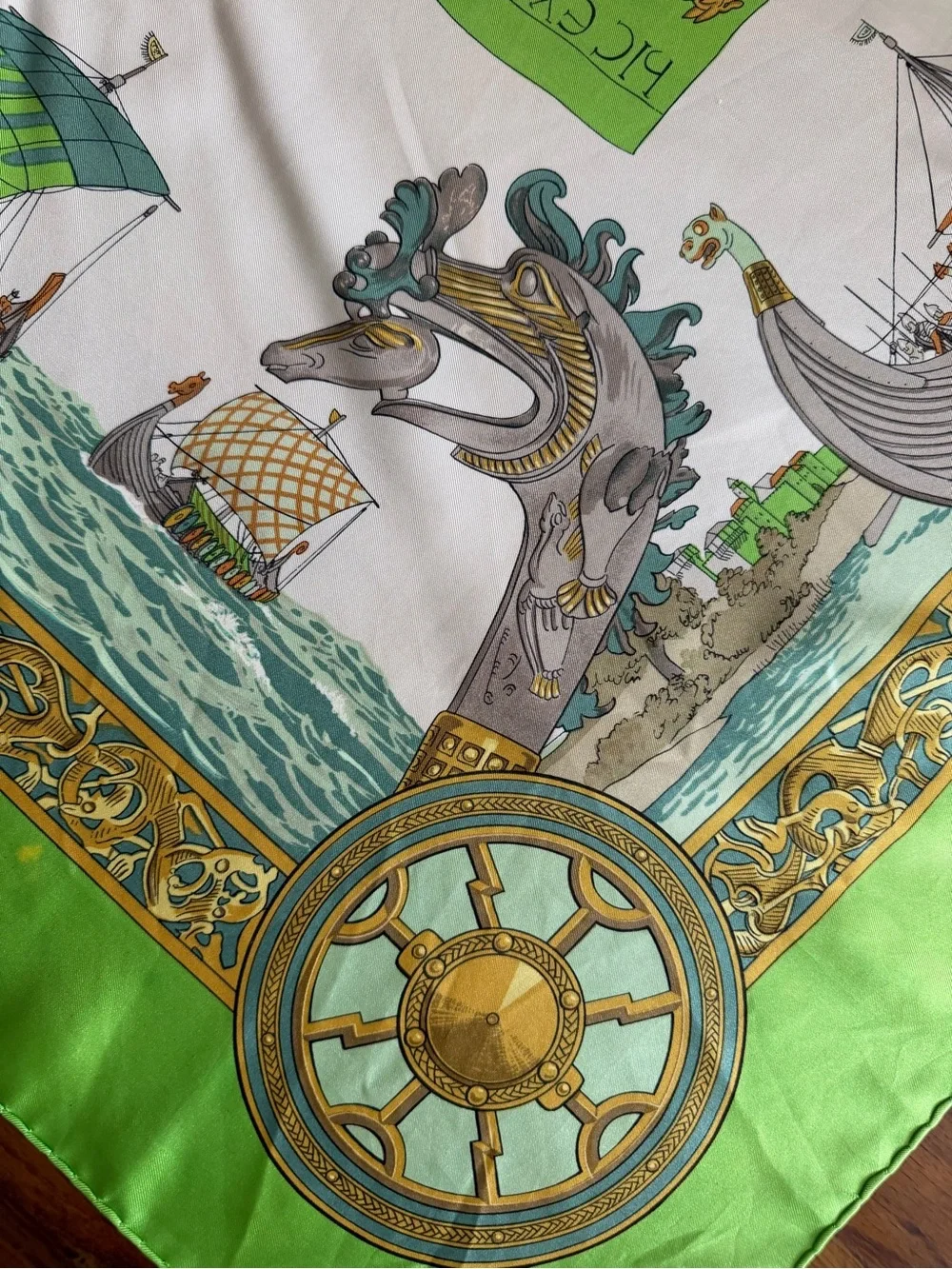 Hermes Les Normands Silk Scarf.